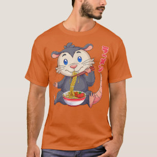 Kawaii Opossum Ramen Noodles Japanese Anime Noodle T-Shirt