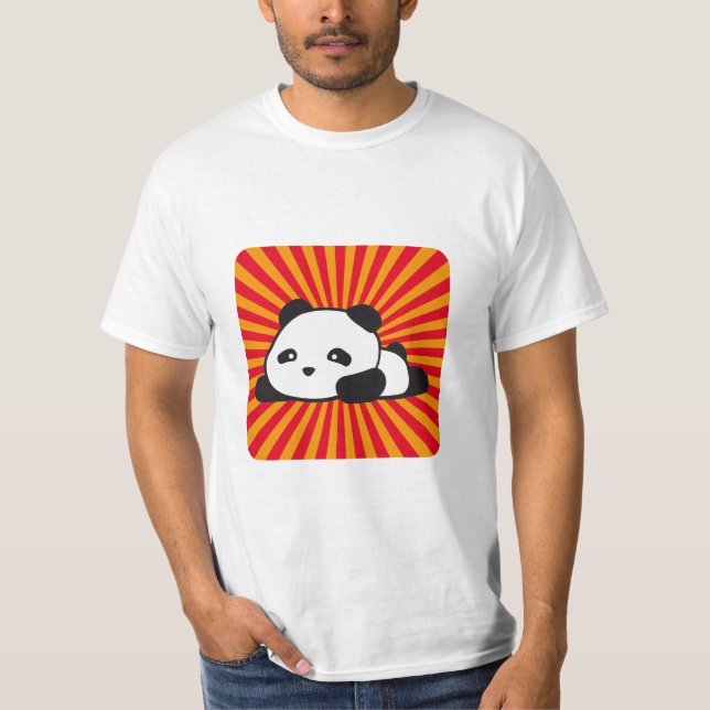 Kawaii panda 2 colours T-Shirt (Front)