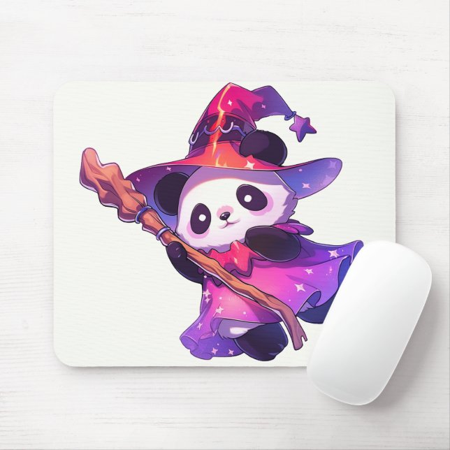 Kawaii Panda as Magical Girl Mouse Pad (With Mouse)