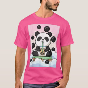 Kawaii Panda Bear Bubble Boba Milk Tea Japanese Ae T-Shirt