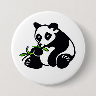 Kawaii PANDA Bear - Conservation -Ecology - Nature 7.5 Cm Round Badge