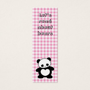 Kawaii panda bookmark