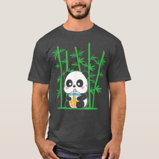 Kawaii Panda Bubble Tea Boba Tea Cute Panda  T-Shirt