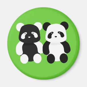 kawaii panda buddies magnet