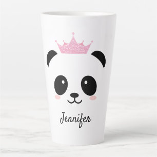 Kawaii panda cute queen personalised latte mug