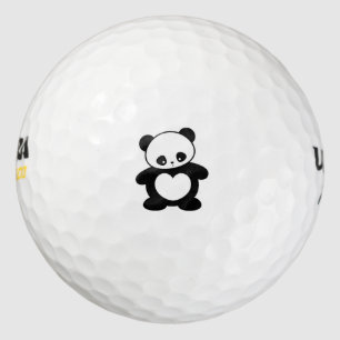 Kawaii panda golf balls