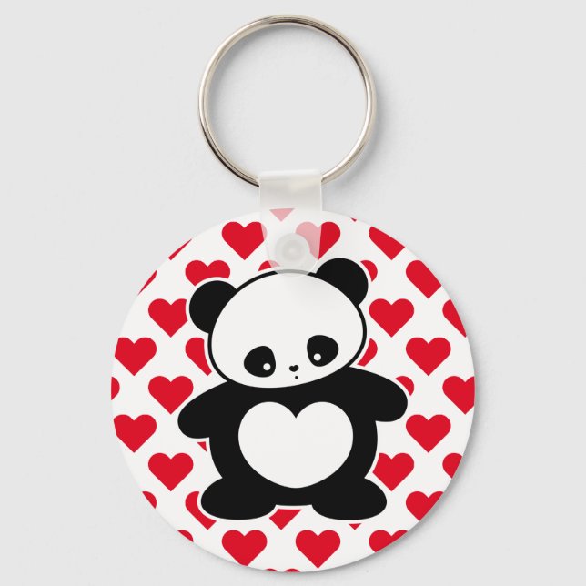 Kawaii panda key ring (Front)