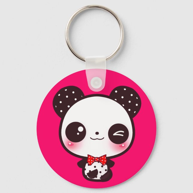 Kawaii panda key ring (Front)