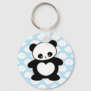Kawaii panda key ring