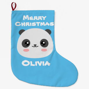 Kawaii Panda Large Christmas Stocking