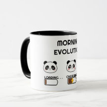 Kawaii Panda Mood Level Progression Cartoon Art