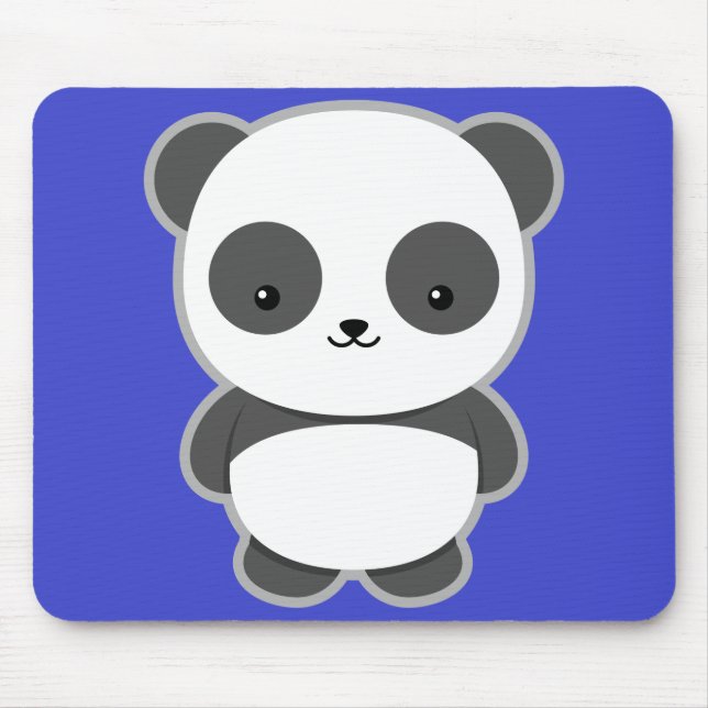 Kawaii Panda Mouse Pad (Front)