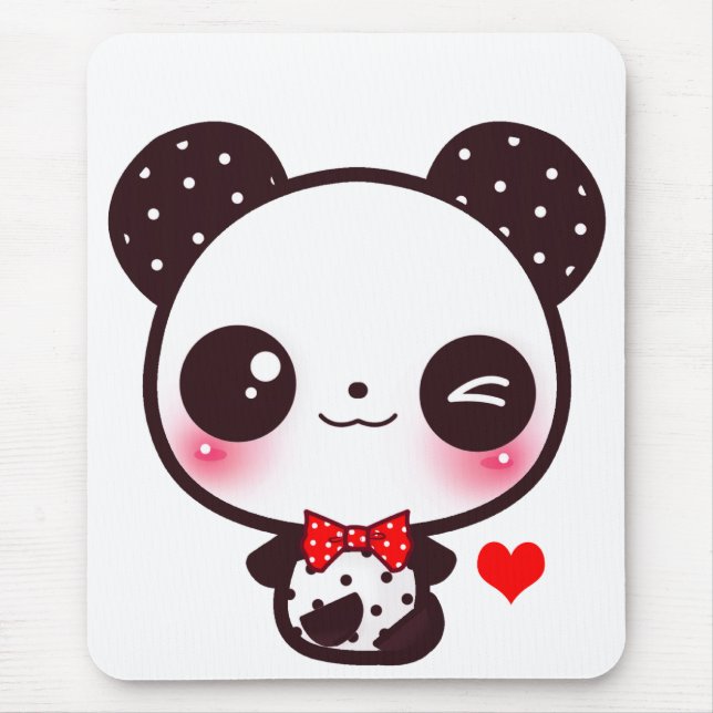 Kawaii panda mouse pad (Front)