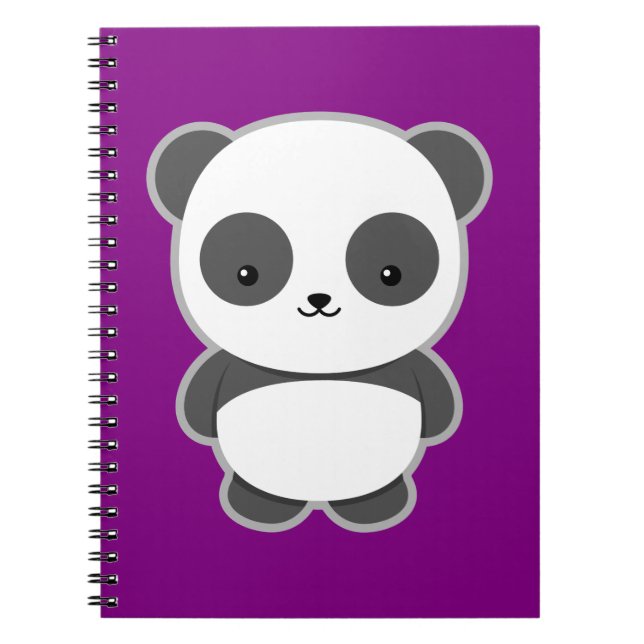 Kawaii Panda Notebook (Front)