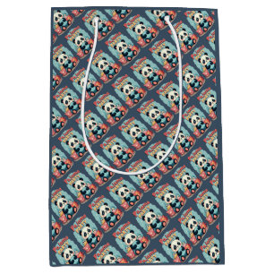 Kawaii Panda Pajama Party Cosy Sleepover Aesthetic Medium Gift Bag