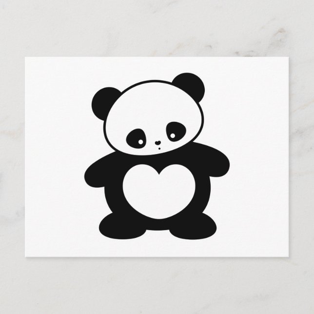 Kawaii panda postcard (Front)