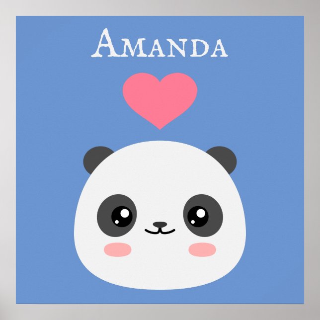 Kawaii Panda Poster (Front)