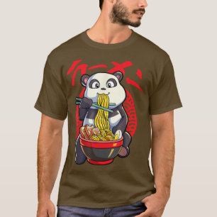 Kawaii Panda Ramen Japanese Noodle Anime Panda  T-Shirt