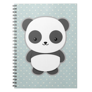 Kawaii Panda Spiral Notebook