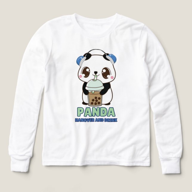Kawaii panda T-Shirt Design (Design Front)
