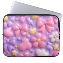 Kawaii Pastel Bows & Hearts Seamless Pattern