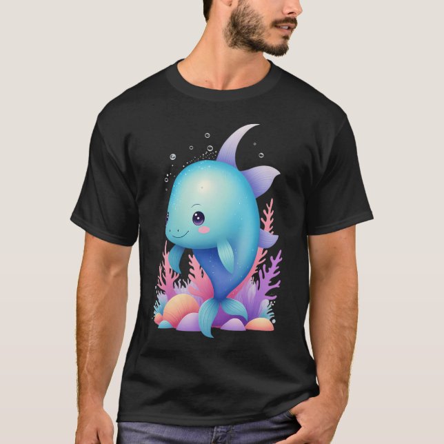 Kawaii Pastel Fish T-Shirt (Front)