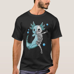 Kawaii Pastel Goth Aesthetic Dabbing Axolotl Salam T-Shirt