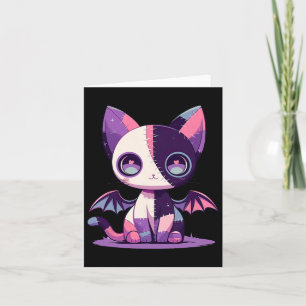 Kawaii Pastel Goth Creepy Cute Witchy Zombie Patch Card