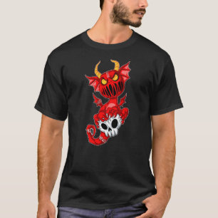 Kawaii Pastel Goth Cute Creepy Red Demon Dragon &  T-Shirt