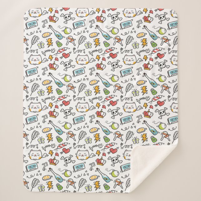 Kawaii Pattern blankets (Front)