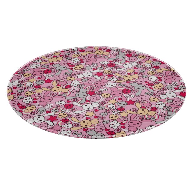 Kawaii pattern cutting board (Corner)