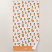 Kawaii pattern of fun carrots