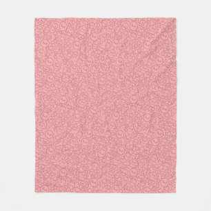 Kawaii pattern with cute cakes fleece blanket