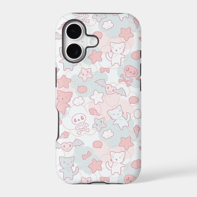 kawaii pattern with doodle (Back)