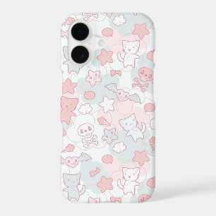 kawaii pattern with doodle