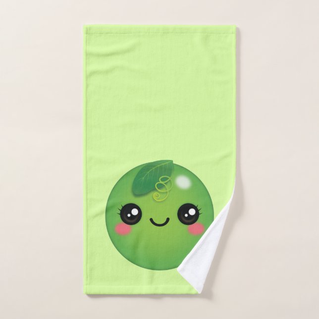 Kawaii Pea Hand Towel (Hand Towel)