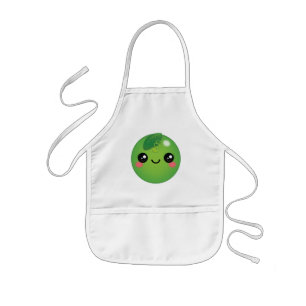Kawaii Pea Kids' Apron
