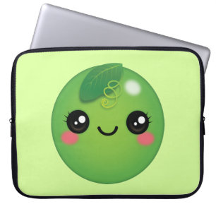 Kawaii Pea Laptop Sleeve