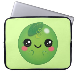 Kawaii Pea Laptop Sleeve