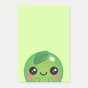 Kawaii Pea Post-it Notes