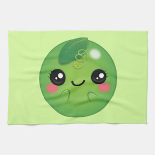 Kawaii Pea Tea Towel