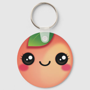 Kawaii Peach Keychain