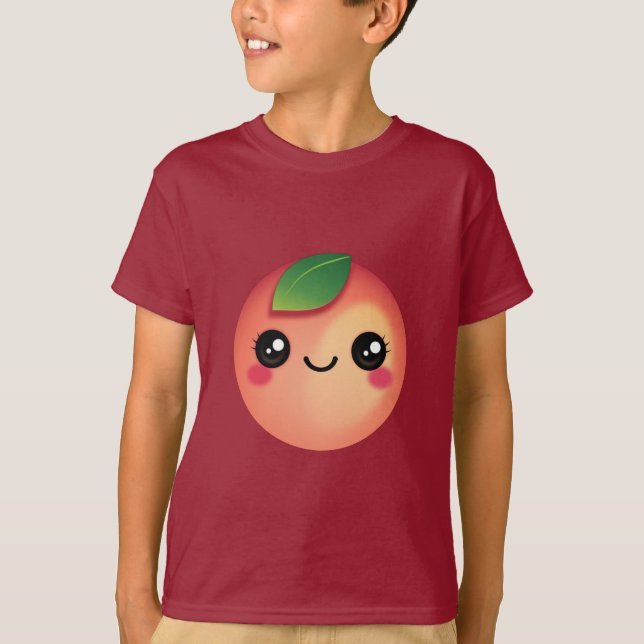 Kawaii Peach T-Shirt (Front)