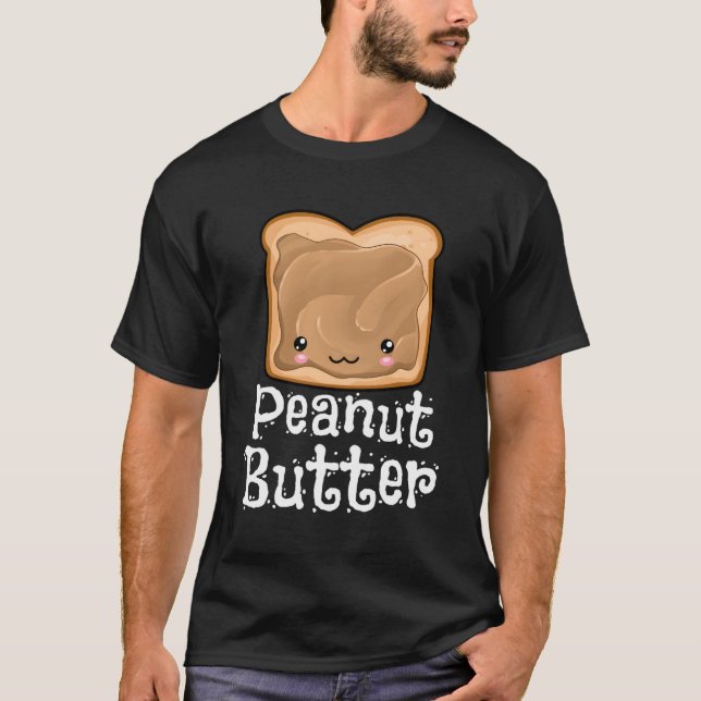 Kawaii Peanut Butter Jelly Pbj Halloween Twins T-Shirt (Front)
