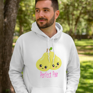 Kawaii Pear Couple Perfect Pair Funny Pun Hoodie