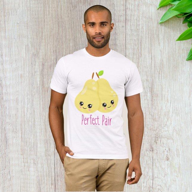 Kawaii Pear Couple Perfect Pair Funny Pun T-Shirt (Creator Uploaded)