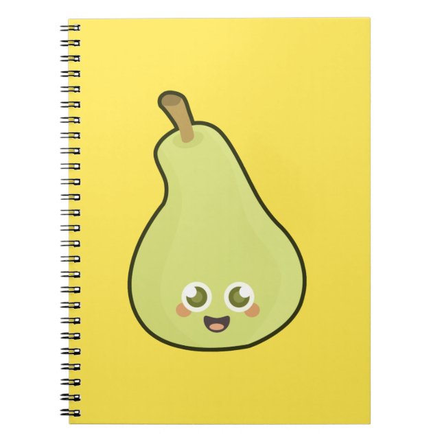 Kawaii Pear Notebook (Front)