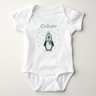 Kawaii Penguin Baby Bodysuit – Cute Winter Outfit