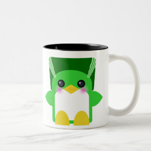 Kawaii Penguin Bride Of Frankenstein Two-Tone Coffee Mug
