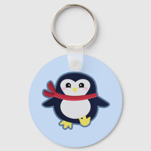 Kawaii penguin key ring